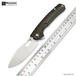 Messen Mocenary Knives D2 Blade Folding Knife Pocket Knife Tactical Knives Camping Knife Hunting Knife Outdoor Tool EDC Fast Open MK02