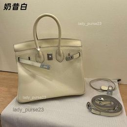 Shoulder Berkins Bag Handbags Ladies Classic Totes Bags Women's 2023 Silver Genuine Leather Litchi Large Handheld Top Golden Brown Quality Party 4nel