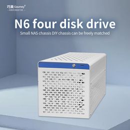 Small NAS chassis storage cloud hard disk chassis multi in one host server multimedia 4-disk hot swappable Gaumey