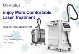 Clinic use for Laser COOLPLUS Skin Air Cooling system Use for laser machine Zimmer Cryo Therapy Pain Reduce Cooler For Laser Treatment -40°C Beauty machine