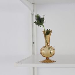 Vases Flower Vase For Table Decoration Living Room Decorative Planter Tabletop Terrarium Glass Containers Floral