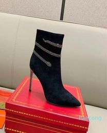 Ankle boots Heel Booties Luxury designer women's evening