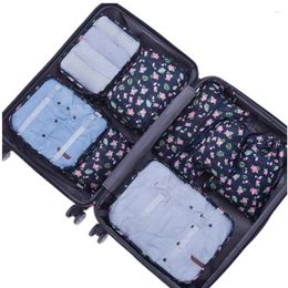 Duffel Bags 8Pcs/set Packing Cube Travel Men Women Portable Large Capacity Clothing Shoes Sorting Organizer Luggage Accessory Pouch