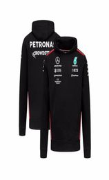 AMG Petronas 2023 Team Hoodie Black 2023 AMG Team MENS Lewis Hamilton T Shirt Tee BLACK AMG PET6606773