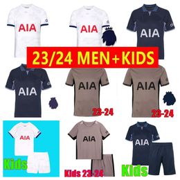 23 24 SON Soccer Jerseys ROMERO KULUSEVSKI RICHARLISON KULUSEVSKI 2023 2024 BISSOUMA JOHNSON Tottenham Football kit top Men and kids sets