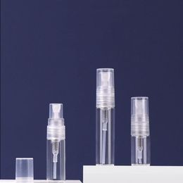 2ml 3ml 5ml Transparent Mini Spray Bottle Empty Clear Refillable Travel Perfume Atomizer Portable Glass Vials Rlldr