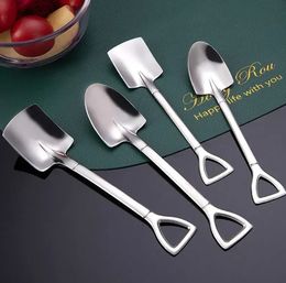 Stainless Steel Shovel Watermelon Spoon Children Dessert Cake Ice Cream Scoop Fruit Salad Scoops Kitchen Dinnerware Shovels 485QH