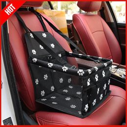 Carriers Pet Dog Car Booster Seat Carrier Portable Foldable Carrier with Seat Belt for Dog Travel Waterproof Dog Bag Basket Pet Carriers