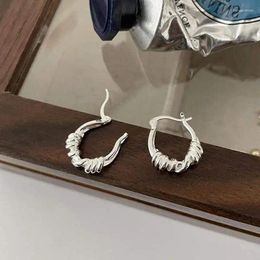 Hoop Earrings Retro Small Circle Wrapped For Women Girl Minimalist Huggies Aretes Brincos Accessories