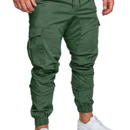 Calças de carga casual para homens 2023 novas calças de trabalho com calças de lazer macacão de lazer Leggings homens perenes de dez cores mais tamanho 3xl 4xl