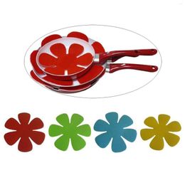 Table Mats 4Pcs Easter Flower-Shaped Pot Pan Dish Holders Protectors Anti-Scratch Pads Separators Dividers Cup Coasters