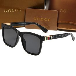 Sonnenbrille Modedesigner Quadratischer Rahmen Sonnenbrille Damen Herren Damen Ggities Sonnenbrille Uv400 Unisex Fahren Verlaufsglas 8082