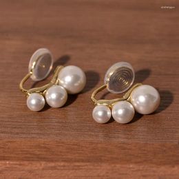 Stud Earrings Simple Three Ball Fashion Mosquito Incense Plate Ear Clip Women's Hundred Gift Wholesale
