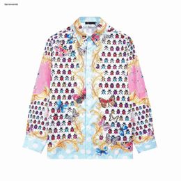 luxury men shirts designer clothing for mens summer tops fashion Insect print logo long sleeve boy cardigan Nov 27 11