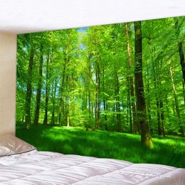 Tapestries Interesting Beautiful Woods Forest Bush Jungle Scenery Bedroom Living Room Picnic Mat Travel Tapestry Home Decor