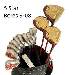 5 Star Golf Clubs Honma S-08 Full Set Honma Beres S-08 Driver Fairway Woods Irons Putter Graphite Shaft With Head Cover/14pcs