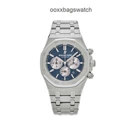 Audemar Pigue Watch Royal Oak Chronograph Watches Chain Up Timing Code 41mm Steel Blue Dial 26331S WN-9WZ8