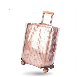 Stuff Sacks Transparent PVC Luggage Protective Cover Waterproof Suitcase Travel Trolley Case NonslipAntifallScratchproofDustproof 231124