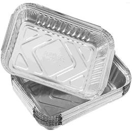 Take Out Containers Pans Aluminium Foil Pan Disposable Tray Grill Drip Grease Trays Tin Food Baking For Bbq Liner Oven Liners Barbecue