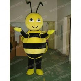 Newest lovely Bee Mascot Costume Carnival Unisex Outfit Christmas Birthday Party Outdoor Festival Dress Up Promotional Props For Women Men