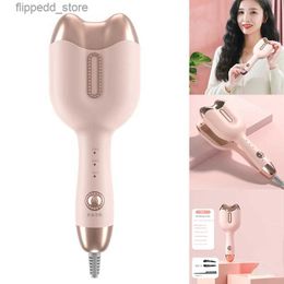 Curling Irons AD-32Mm Cat's Claw Curling Iron Automatic Hair Curler Water Ripple Styling Tools Lazy Man With Short Hair Curler Q231128