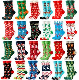 High quality Christmas socks Funny Novelty Fashion Colourful Cool Crazy Skateboard Unisex Santa Claus Long Crew Socks For Men Women