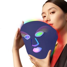 Face Care Devices Drop Led Masks Light Therapy 7 Color Mask Silicone Skin Rejuvenation Anti Aging Tightening 231128