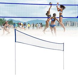 Other Sporting Goods Portable Volleyball Net Folding Adjustable Volleyball Badminton Tennis Net With Stand Pole For Beach Grass Park Outdoor Sports 231127