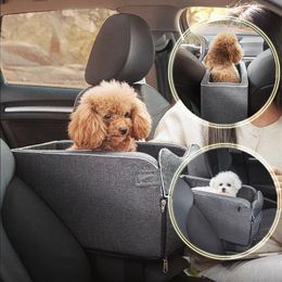 Carriers Pet Dog Portable Car Seat Control Nonslip Transport Dog Carriers Safe Car Armrest Box Kennel Bed For Small Dog Cat Chair Travel