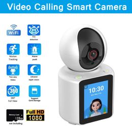 2.8inch Wireless Baby Monitor 1080P WIFI IP Camera Indoor 120° Wide-angle 2 Way Audio Video Night Vision Baby Nanny PTZ Camera