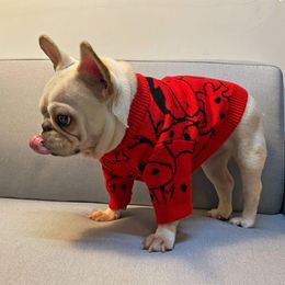 Sweaters New Year Dog Sweaters Celebrating Dog Clothes for Small Medium Dogs French Bulldog Clothing Cows Print Dog Sweaters Dropshipping