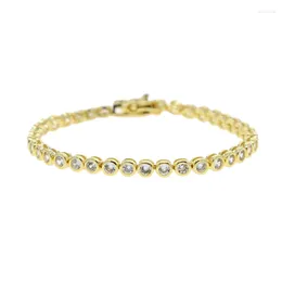 Necklace Earrings Set High Quality Geometric Fashion Women Jewellery Bezel Round Shaped Tennis Chain Bracelet