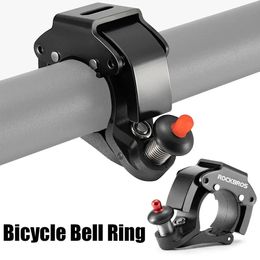 Bike Horns Stainless Bicycle Bell Ring MTB Cycling Horn Bike Handlebar Bell Crisp Sound Horn for Bicycle Safety Bike Accessories 231127