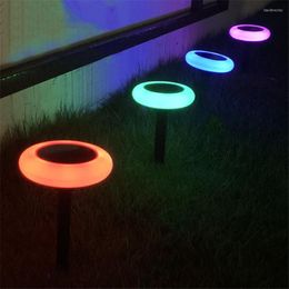 1/2/4PCS Solar Pathway Lights Outdoor Garden Colour Changing Landscape Light For Lawn Patio Yard Walkway