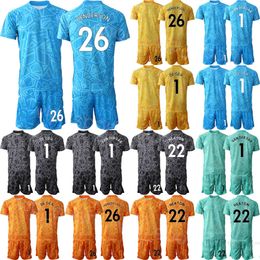 Club Team 22/23 Mens Soccer Goalkeeper GK Peter Schmeichel Jersey Set Long Sleeve Edwin van der Sar Andre Onana David de Gea Sergio Romero Football Shirt Kits ManLian