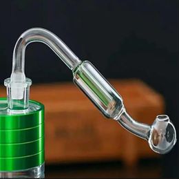 Glass Pipes Smoking Manufacture Hand-blown hookah Double filter glass walkway