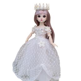 Dolls 30cm BJD Little Girl Cute Dress Ball Joint 16 Princess Beauty Makeup 12 inch Fashion DIY Toy Gift 230427