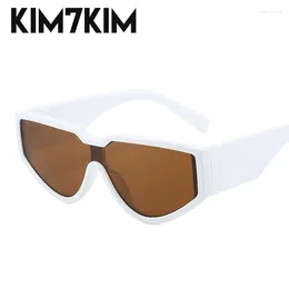 Sunglasses One Piece Punk Women Y2k Sports Skiing Goggle Men 2023 Brand Designer Fashion Cat Eye Sun Glasses For Ladies Shades