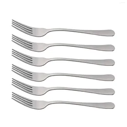 Forks 6/12Pcs Tea Fork Stainless Steel Tableware Set Fruit Dinnerware Cutlery Cake Snack Gold Salad Kitchen Utensils