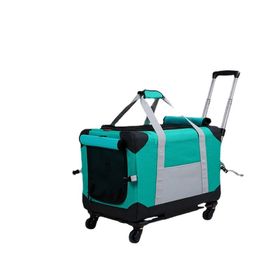 Carriers 51x33x33cm Pet Trolley for Teddy Corgi Outing Dog Carrier Case Cat Cage Travel Case Load Bearing15kg Dog Carrier Pet Stroller