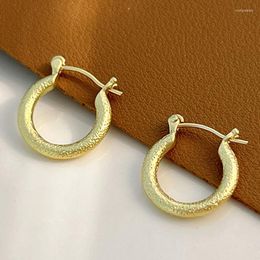 Hoop Earrings Uilz Fashion Metal Circle For Women Korean Geometry Dangle Earring Trend Y2k Accessories Jewerly Piercing Ear