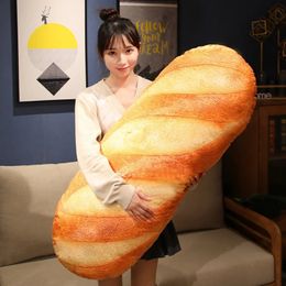 Plush Dolls French Bread Plush Pillow Stuffed Printing Images Food Plushie Peluche Party Prop Decor Sleeping Companion Man Gift 231127