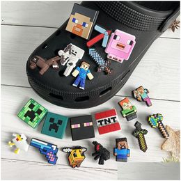 Cartoon Accessories Charms Wholesale Childhood Memories Games Boy Toys Funny Gift Cartoon Shoe Accessories Pvc Decoration Buckle Soft Dhwoj