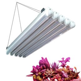 LED Grow Lights T8 Tube Full Spectrum LED Grow Plant Lamps Red 660nm Blue 460nm For Greenhouse Hydroponics Vegetable Flowers Double Row SMD T8 oemled