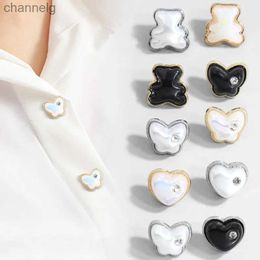 Cuff Links 12MM Exquisite Pearl Button Women's Shirt Sleeve Neck Decor Button Rhinestones Small Size Clothing Sewing Button Accessories YQ231128