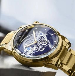 Wristwatches Mens Watches Box Fashion Top Brand WIN Luxury Business Quartz Watch Men Casual Waterproof Relogio Masculino