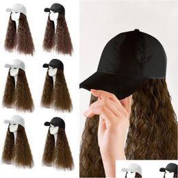 Other Event & Party Supplies Other Event Party Supplies Baseball Cap Hair Wave Curly Hairstyle Adjustable Wig Hat Attached Long High T Ot0Zp