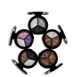 Eye Shadow 3 Colours Shimmer Glitter Eye Shadow Palette Makeup Copper Bronzer Sliver Grey Metallic Smoky Cut Crease Eyeshadow Nude Cosmetics 231128