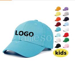 custom cotton toddler ball hat children hats Colourful plain kids baseball cap DF214