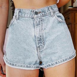 Women's Shorts Denim For Women Plus Size Summer Ripped Mid Rise Stretch Cropped Jeans Wide Legs Female